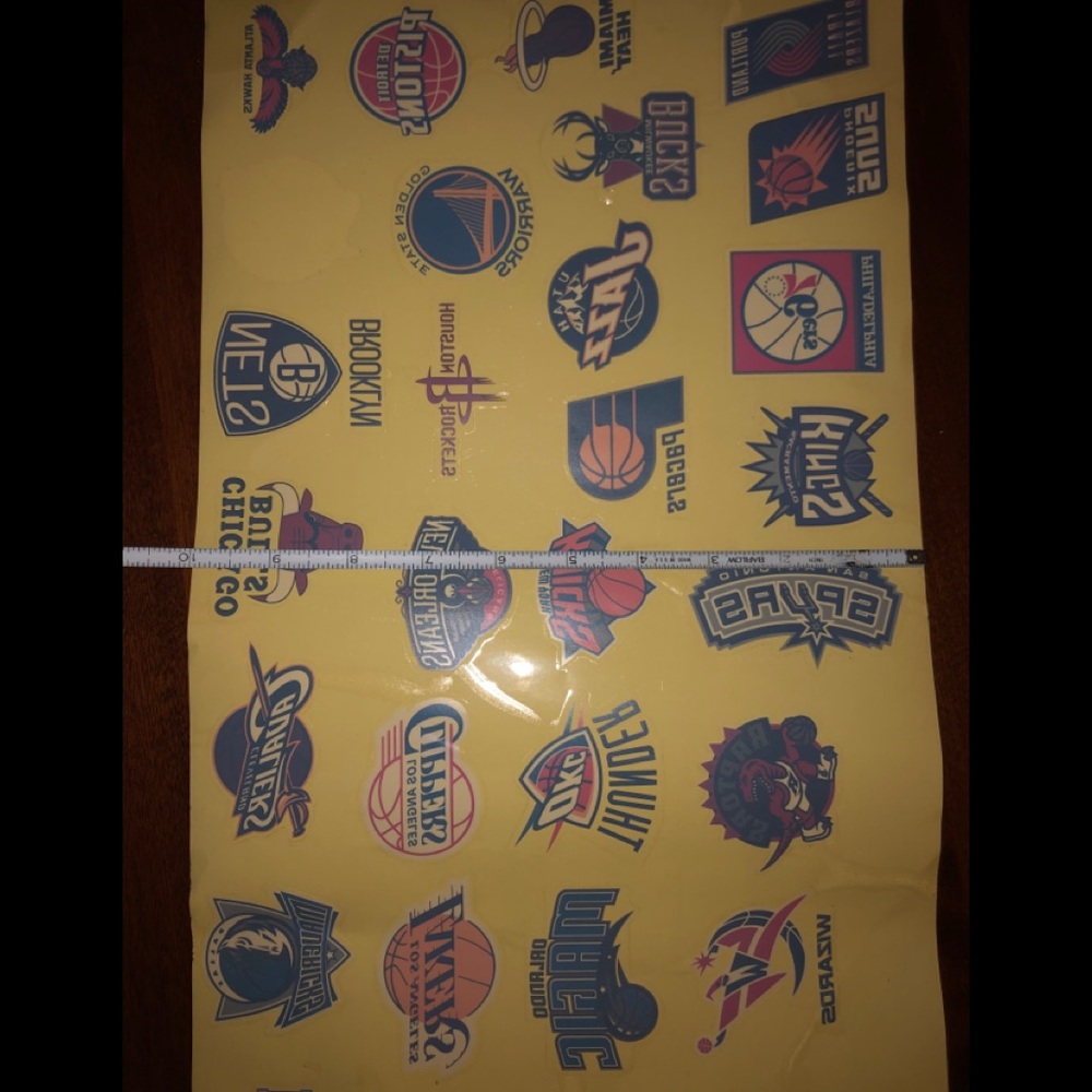 NBA basketball stickers, 29 included!